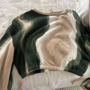 Open edit tie dye sweat set size small